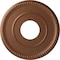 Ekena Millwork Bradford Ceiling Medallion (Canopies up to 6 5/8"), 12 1/2"OD x 3 7/8"ID x 3/4"P, Polished Copper CM12BRPOS - alternate 1